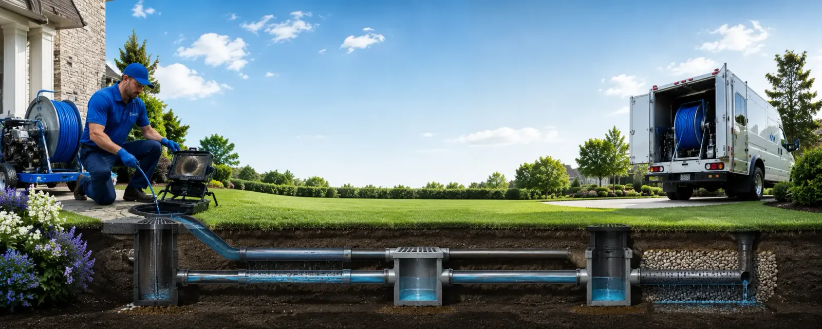 Outdoor drain cleaning information for Andover, KS
